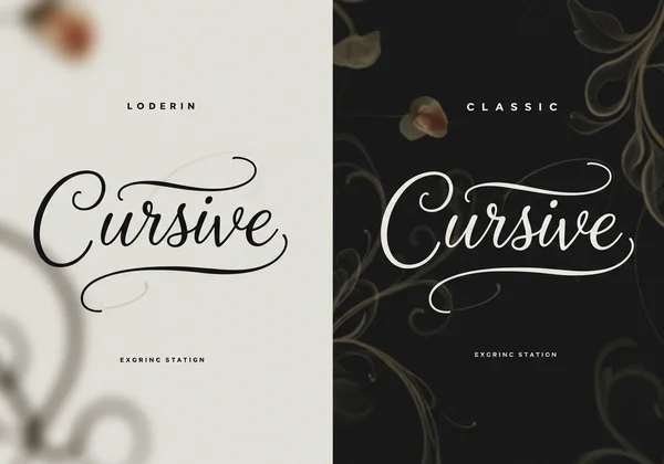 现代与经典草书脚本展示了其百搭性